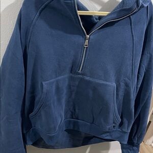 Blue Half-Zip Hoodie